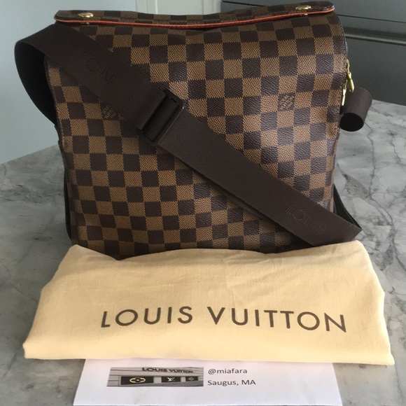 Louis Vuitton Naviglio Shoulder Bag in Damier Ebene - Picture 1 of 16